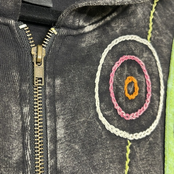 Rising International Women’s Handmade Long Jacket Dress Hoodie Full Zip Sz L - Picture 8 of 13